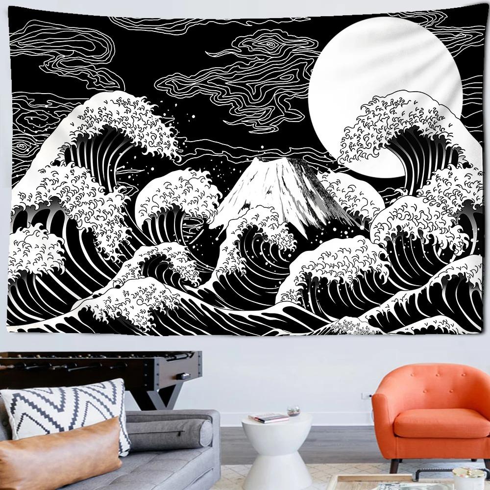 Abstract Wave Wall Hanging Home Wall Decoration Tapestry Office Living Room Tapestry