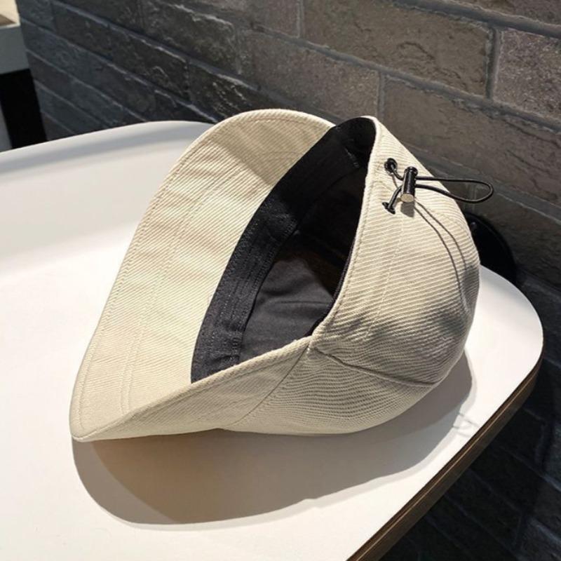Chapeau de soleil pliable pour femme, chapeau de pêcheur d'été, de plage, de protection solaire, casquette de protection UV, casquette réglable en coton à large bord