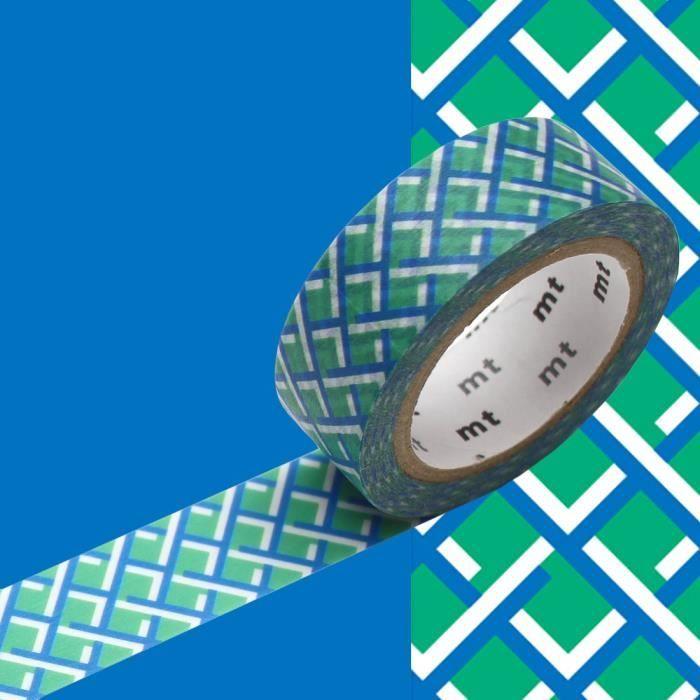 Masking Tape MT tressage fond vert Vert
