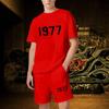 1977 Set corto da uomo di lusso da donna Abiti firmati Grafica oversize Harajuku y2k T-shirt Pantaloncini Marchio di alta qualità