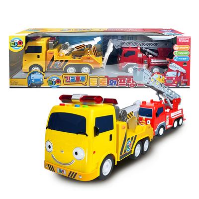 [pororomall] Tayo the Little Bus Toto & Frank Action Toy Set