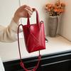 PU Leather Mini Crossbody Bag for Women 2025 New Korean Fashion Luxury Shoulder Bags Female Simple Retro Handbags and Purses