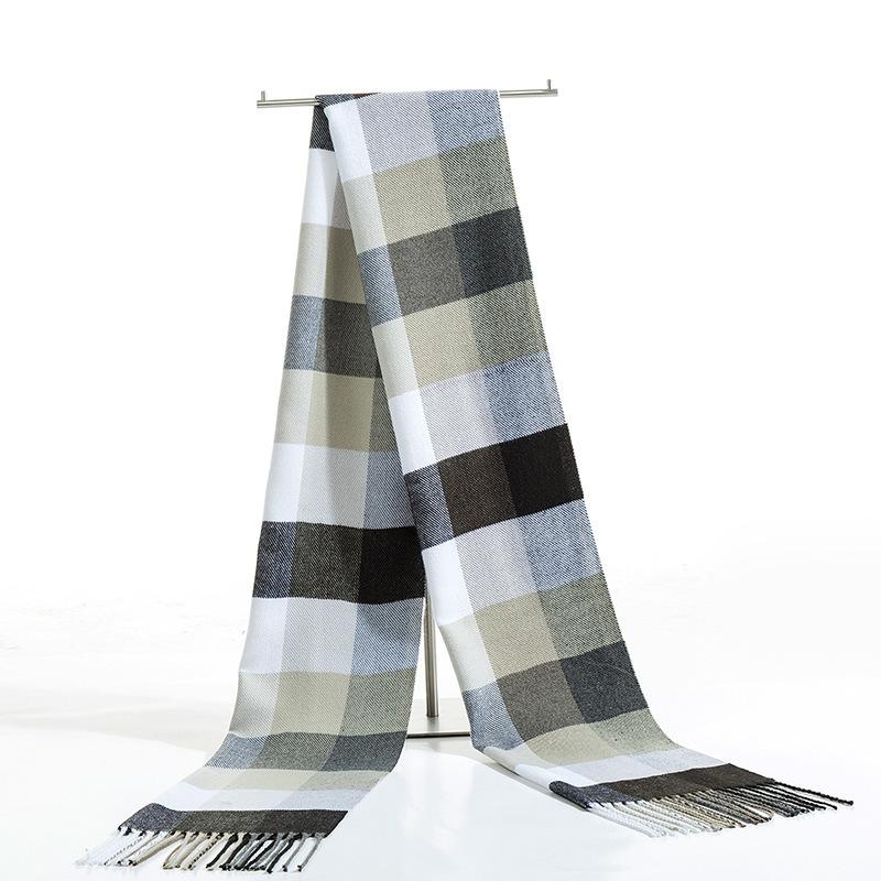 New Winter Cashmere Scarf Men'S Scarf Women'S Scarf Pure Cashmere Scarf Thick Genuine British Plaid