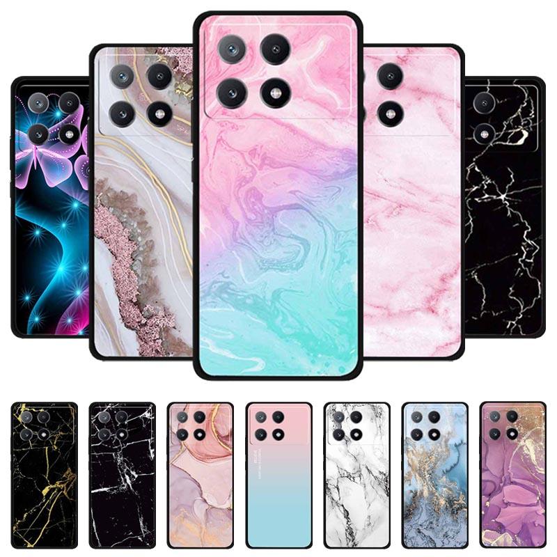 For Xiaomi Poco F8 Pro Case Gradient Marble Silicone TPU Soft Phone Case for Poco F8 Pro Pastel Back Cover Funda Poco F8 Pro 5G