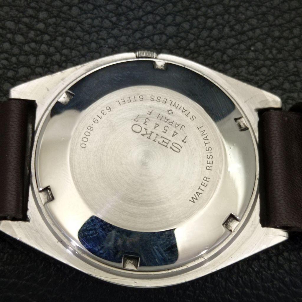 SEIKO 5 AUTOMATIC JAPAN 6309A MENS VINTAGE SILVER COLOR DIAL WATCH a701377-5 R206a-a701377