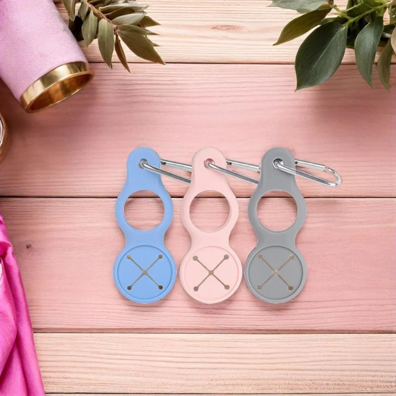 Přenosná silikonová přezka na háček na láhev s vodou, Klipový držák na láhev na cesty, Úložný držák na lahve s minerální vodou, Gadget pro venkovní cestování