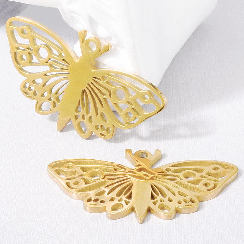 5pcs Gold Color Pvd Stainless Steel Witch Knot Snake Blood Moon Pendants For Jewelry Making Supplies DIY Keychain Earrings Charm
