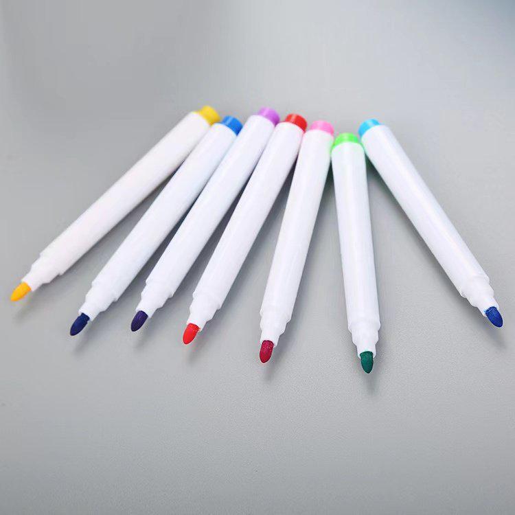 8 Colors Bagged Erasable Water-Based Whiteboard Markers with Brush for Drawing
