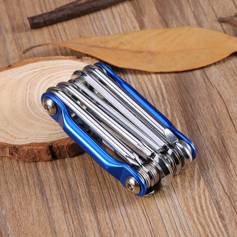 11in1 Transformers Bicycle Repair Tool Bike Pocket Multi Function Folding Tool