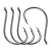 Shaddock Fishing 100pcs 7384 High Carbon Steel Octopus Saltwater Fishing Hooks 2X Strong Black Offset Sport Circle Bait Hooks