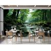 Modern Forest Mural Waterfall Wallpaper Large Landscape Nature Wall Mural For Bedroom Living Room Home Decor Mural