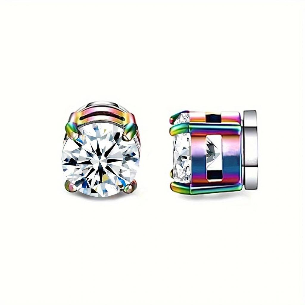 Magnetische Zirkonia Stecker Ohrclips für nicht durchstochene Ohren