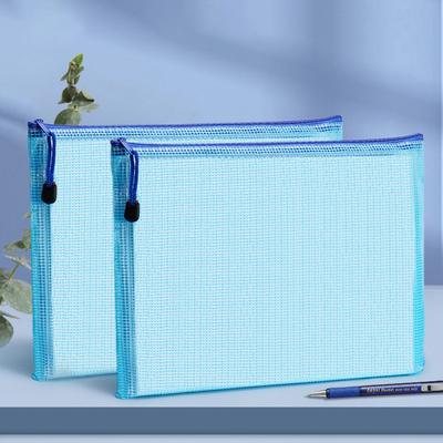 2 Piezas Bolsas Transparentes Impermeables para Archivos A4 A5 Portadocumentos Bolsillos de Malla Vibrantes
