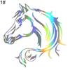 Car Styling Anti Head Waterproof Scratch Horse Laser Reflective Sticker Decal