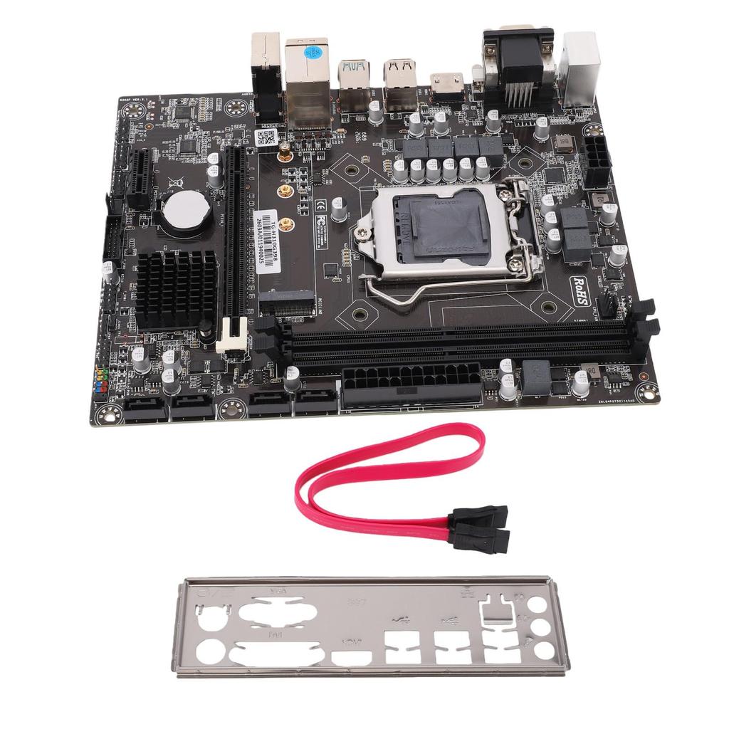 H310 LGA1151 Desktop Computer Motherboard, Micro ATX DDR4 Gaming Motherboard, NVMe M.2, 6Gb, USB 3.0, DVI, HDMI, VGA Interfaces