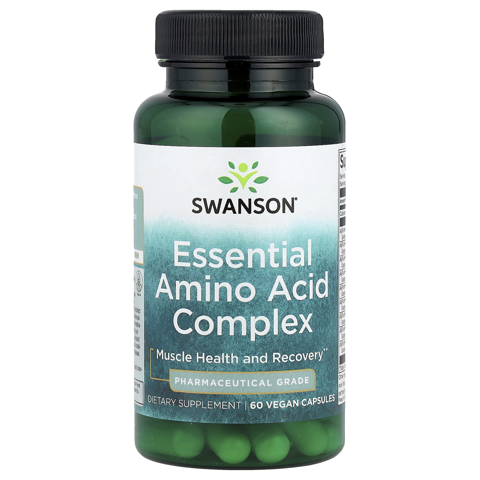 

Essential Amino Acid Complex, Vegan Capsules 60