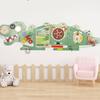 Dinosaur Wall Busy Board Educational Interactive Wood Activity Center for
