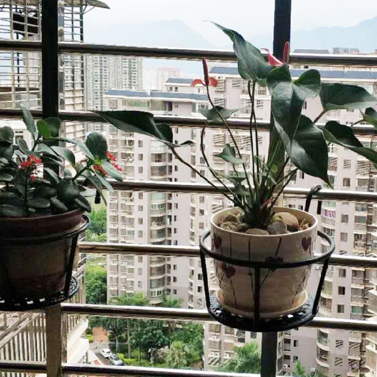 Wall Planter Shelf Rustproof Iron Storage Rack Space Saving Vertical Garden Organizer For Multiple Flower Pots