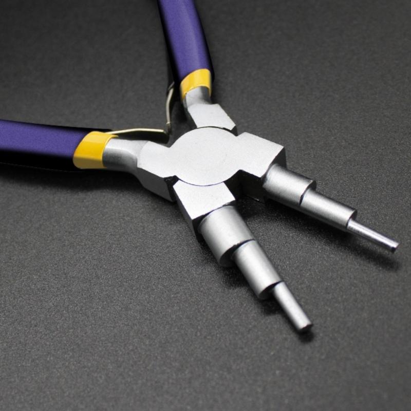 Multifunctional Six Step Design Pliers in Iron Alloy Perfect for Jewelry Designers DIY Enthusiasts and Handmade Projects