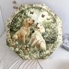 Happy Labrador pattern, automatic folding umbrella, portable and foldable design, 8 ribs, a Christmas or birthday gift.