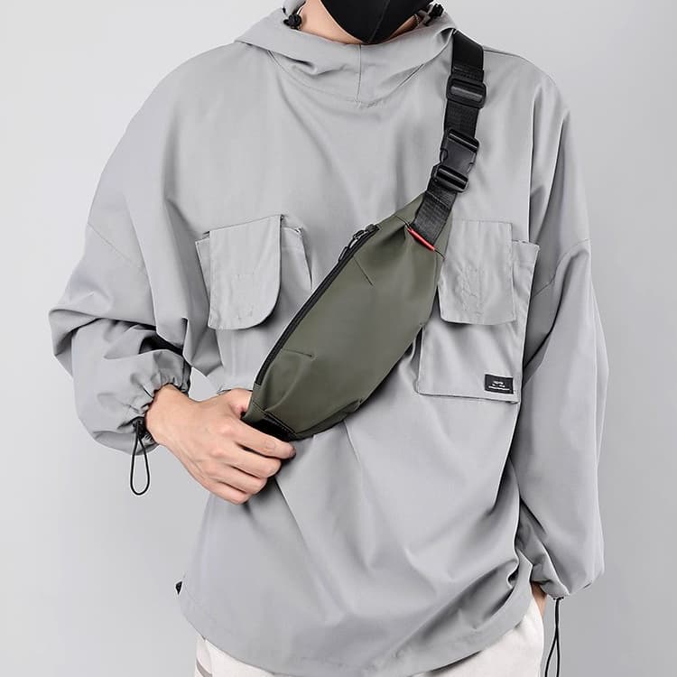 New Men's Chest Bag, Fanny Pack, Shoulder Messenger Bag.