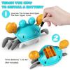 Crawling Crab Toys Light Music Crawling Fun Toys Electric Induction Escape Toy Pets Electronic Interactive Toy for Dogs and Cats
