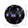 Colorful Pentagram Indoor Soccer Ball Colorful Machine Stitched PVC Size 5 Team Training Competition Ready Durable High-Bounce Cool Sports Gift