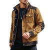 Spring Autumn Men's Multi Pocket Denim Jacket Fashion Patchwork Casual Outerwear Coat Men