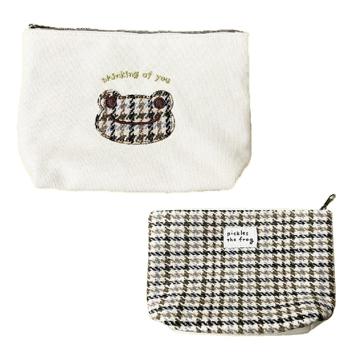 

Nakajima Corporation Косметичка в клетку коричневого цвета Pickles 175168-22