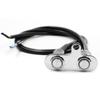 Double Head Stainless Steel LED Motorcycle Switch ON-OFF Handlebar Adjustable Mount Waterproof Switches Button DC12V Fog Light