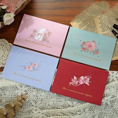 Surprised 3D Greeting Card Pop Up Love Rose Valentine's Day Card Blessing Card Wedding Invitations