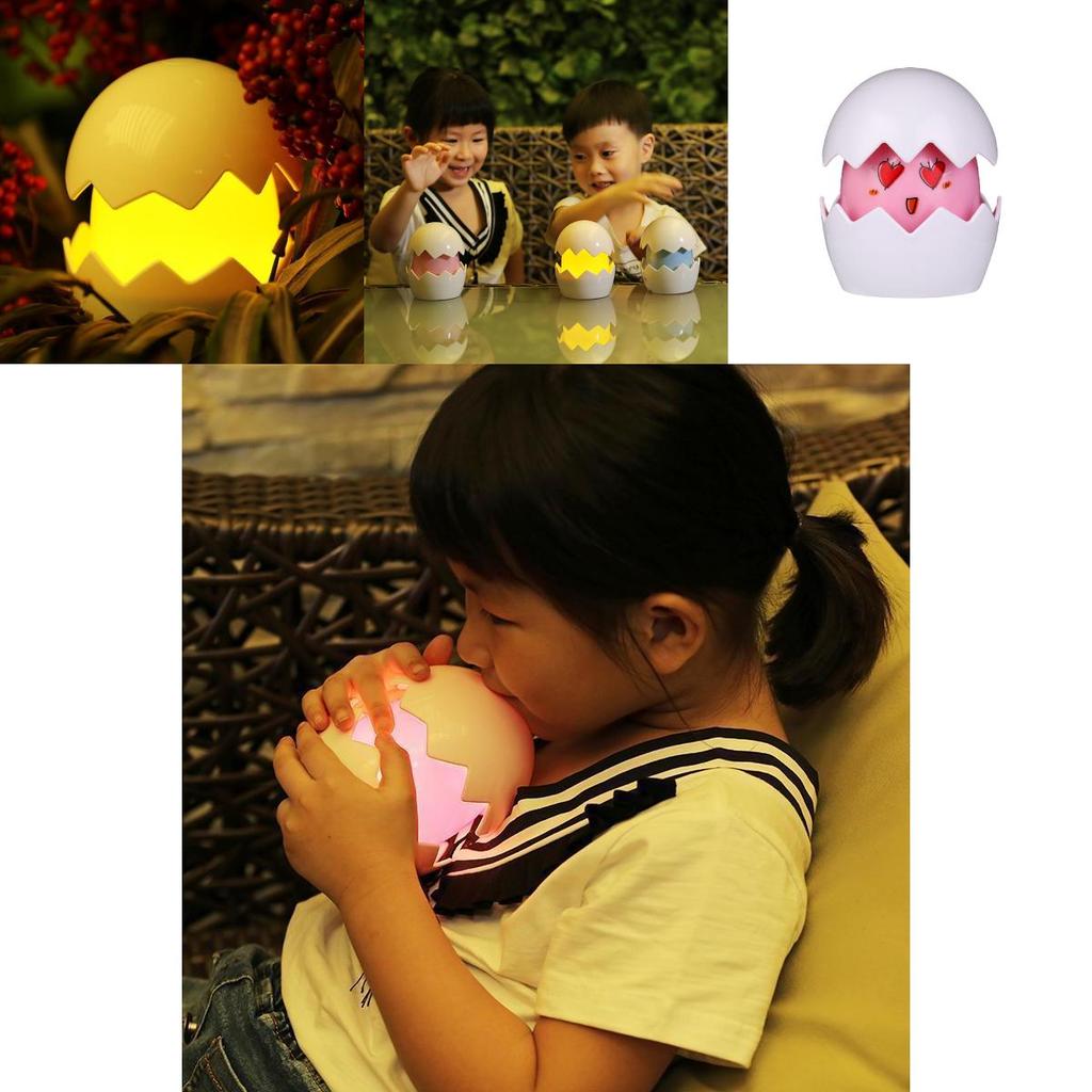 Led Night Light Usb Touch Bedside Lamp Egg Shape For Home And Hotel Use
