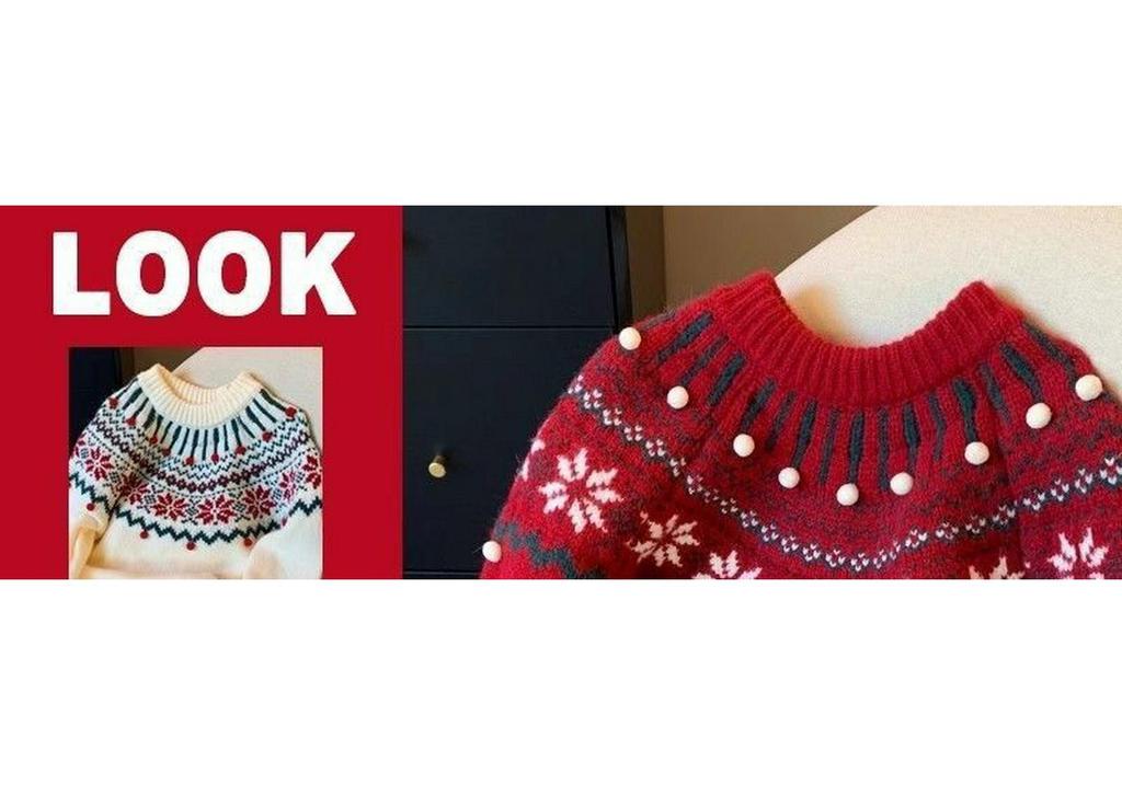 Women's Retro Christmas Sweater: Cozy Milky Fufu Knitwear for Autumn and Winter - Thick, Loose, and Beautifully Designed