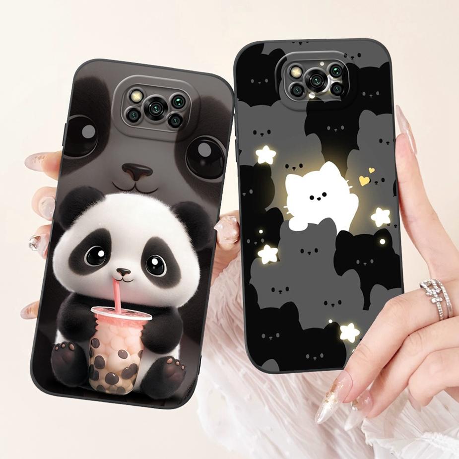 For Xiaomi Poco X3 NFC Case PocoX3 Pro Cute Funny Cartoon Cover Soft Silicone Case For Xiaomi Poco X3 Pro PocoX3 NFC Shell Coque