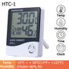 LCD Digital Temperature Humidity Meter HTC-2/HTC-1 Home Indoor Outdoor Hygrometer Thermometer Weather Station with Clock