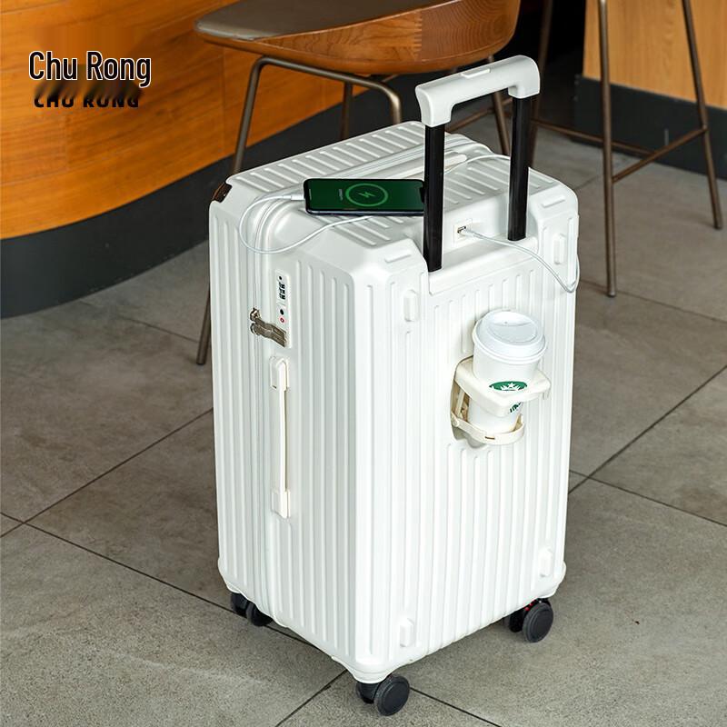 

ChuRong ABS Hardside Luggage with Cup Holder & USB Port