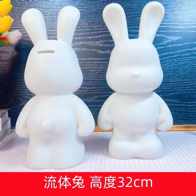 Acrylfarben-Set „Fluid Rabbit White Embryo“ für die Herstellung von handgefertigtem DIY-Spielzeug und kreativen Ornamenten – inklusive Flüssigmalerei-Set für „Fluid White Bear“.