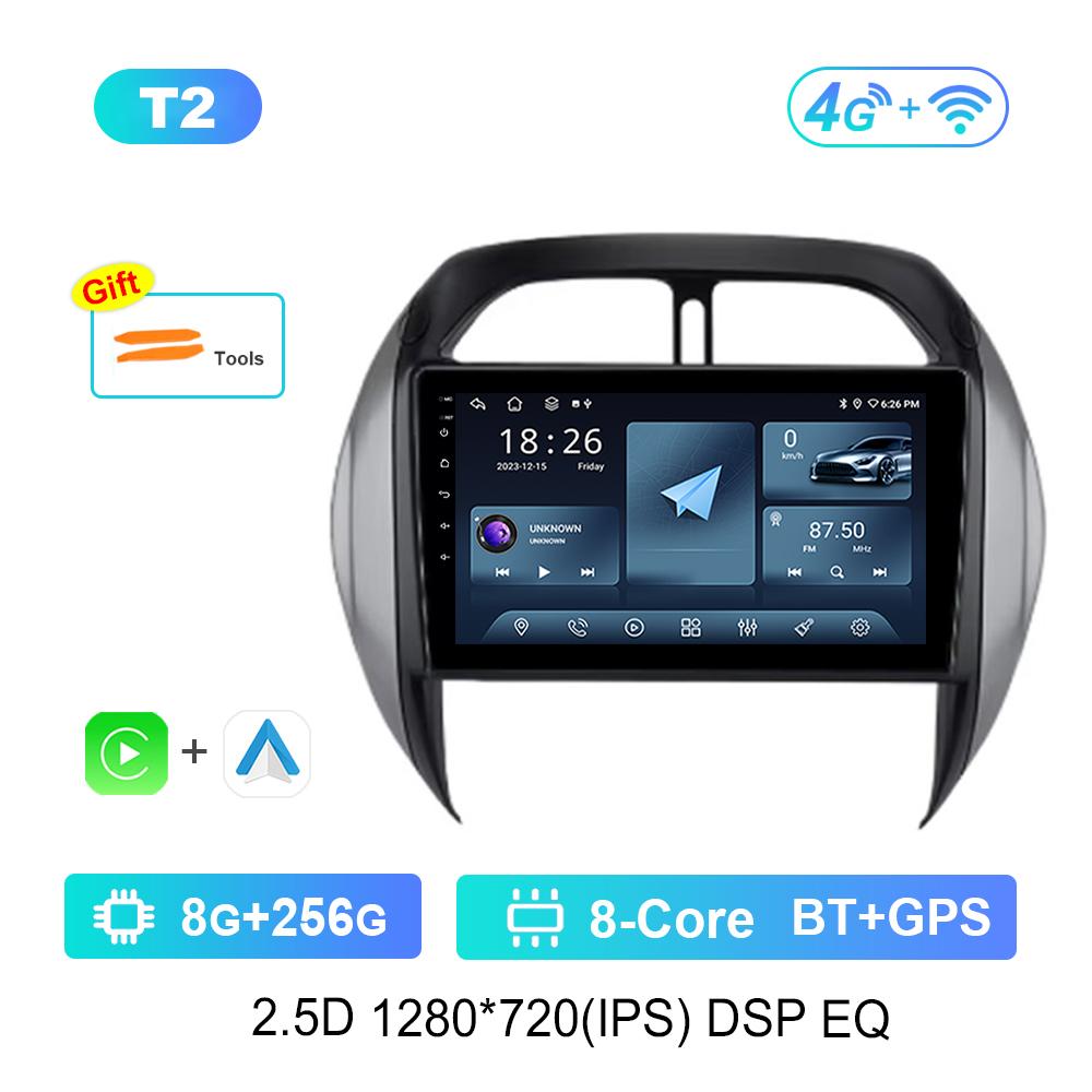 Android OS Car Radio Multimedia Player 9'' for TOYOTA RAV4 2003 - 2005 DSP Stereo 4G WiFi BT Navi GPS QLED Screen Cooling Fan