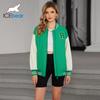 ICEbear New Autumn Winter Fashion Bomber Jacket Women's Streetwear Baseball Jersey Oversized Jacket GWC4568-1I