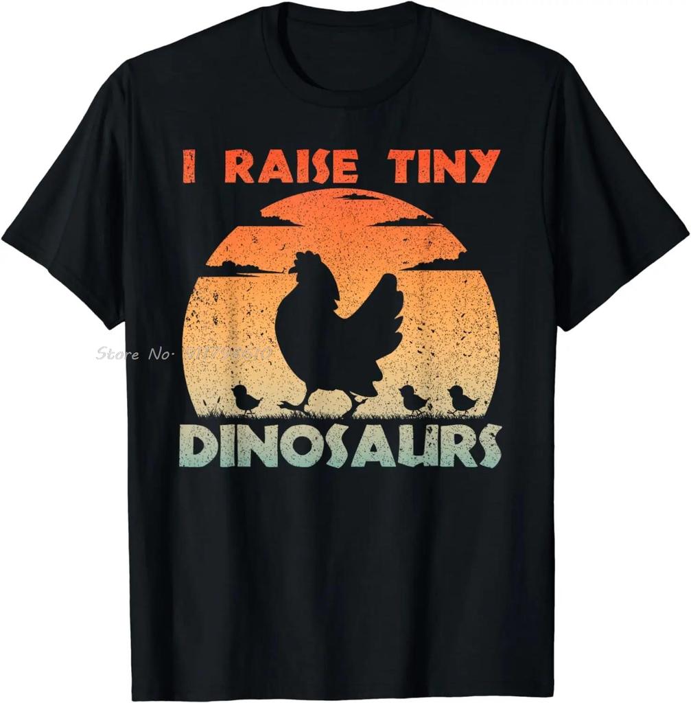 Cool Chicken Design Cotton Tshirt Farm Lover Chicken Farmer Oversized T-shirt Vintage Camisas Men's Clothing Unisex Tops Tees