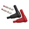 4mm Male Right Angle Insulated Banana Connector for Standard Jacks 2 Pack
