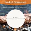 500 Pcs Hamburger Patty Paper, White Round Burger Patty Paper Sheets 5 Inch Non Stick Circle Smash Burger Separator Papers Pre-Cut Hamburger Baking