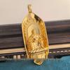 Auspicious Cloud Lotus Seat Gold-Plated Buddha Statue Guanyin Bodhisattva Pendant - Hot Seller Buddhist Jewelry