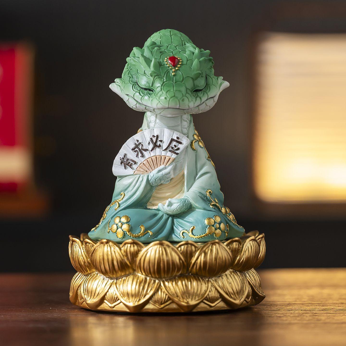 Five Immortals Wudaxian Statues Chinese Folklore Decor Resin Figurines Desktop Car Decor Trendy Luxury Home Office