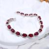 True Gemstone Natural Filled Ruby Bracelet Noble Elegant Feminine 925 Sterling Silver Fine Jewelry Anniversary & Wedding Gift