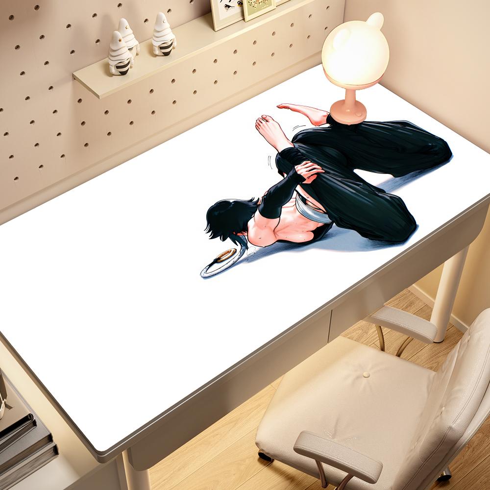 White Anime Large Mousepad Bleach Manga Panel Laptop Office Rubber Soft Table Mat Pc Keyboard Gaming Non-Slip Carpet HYBXAXC