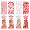 Qixi and Valentine's Red Heart Cupid's Arrow Pattern Candy Bag