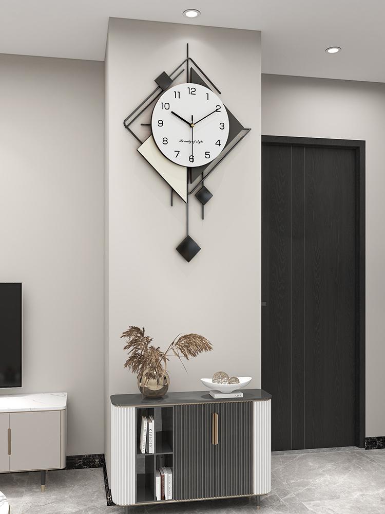 Creative Art Clock Wall Clock Living Room New Non-punching Watch Modern Simple High-end Atmosphere Light Luxury Clock