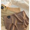 Women Mid Waist Seamless Antibacterial Solid Color Large Size Underwear For Young Girls