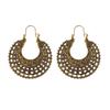 Vintage Boho Hollow Floral Hoop Earrings for Women Niche Design Fashion Earring Party Jewelry Gifts